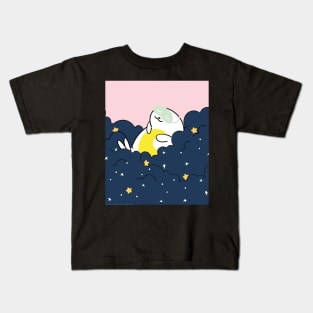 Baby seal sleep in the clouds Kids T-Shirt